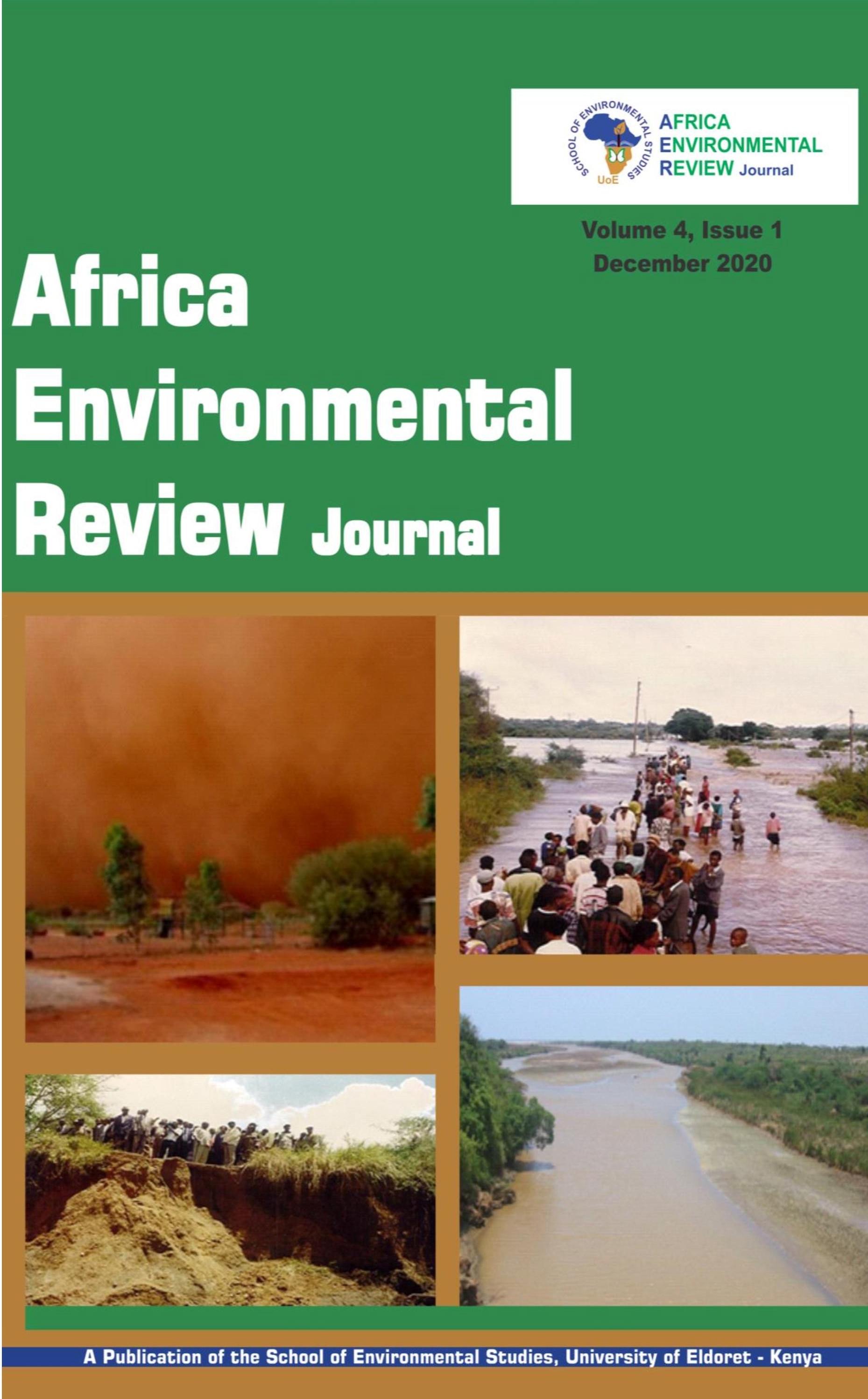 					View Vol. 4 No. 1 (2020): African Environmental Review Journal.
				